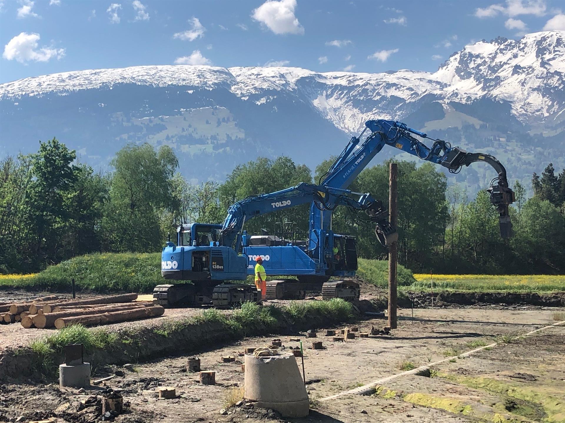 Das Toldo-Blau ist wieder sichtbar – der Start in die neue Bausaison 22 ist geglückt